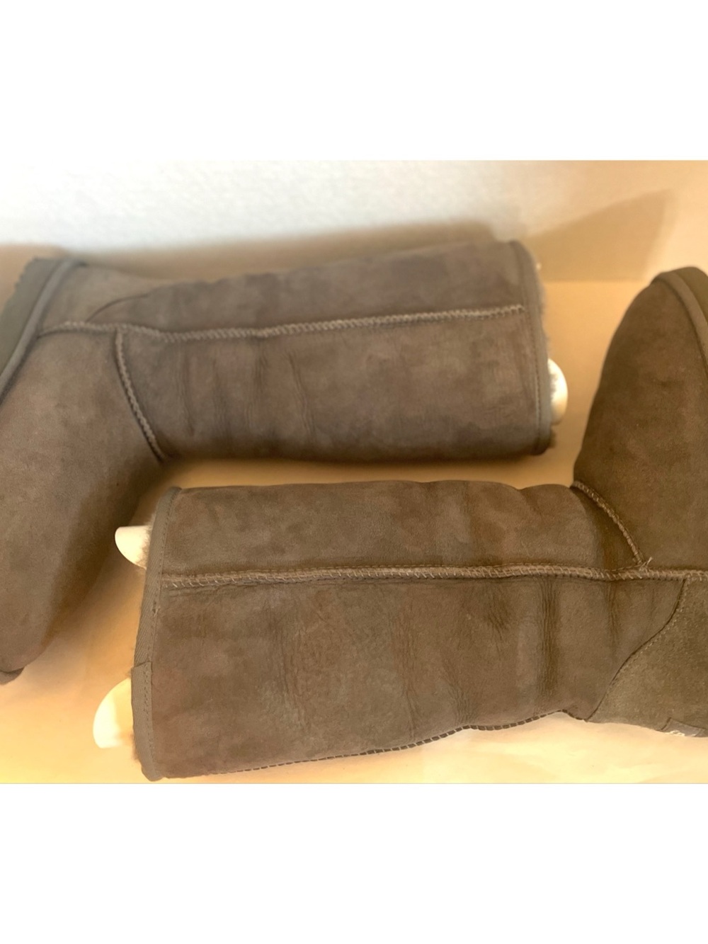 UGG Women's Tall II  Suede Winter Boots - Gray Size 9 - Picture 6 of 10